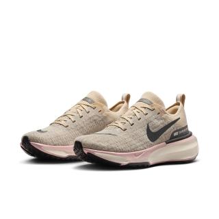 【NIKE 耐吉】慢跑鞋 女鞋 運動鞋 緩震 W ZOOMX INVINCIBLE RN FK 3 PRM 卡其粉 FQ5027-100