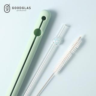 【GOODGLAS】小花造型玻璃吸管組