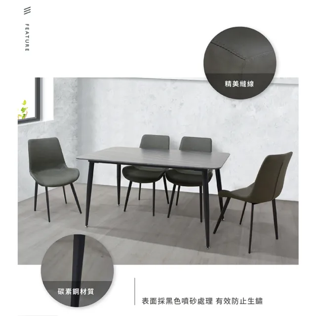 【IHouse】摩登 皮革餐椅/休閒椅/會議椅(1入)