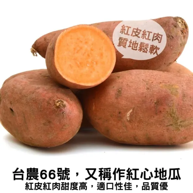 【WANG 蔬果】台農66號紅心地瓜10斤x1箱(農民直配)