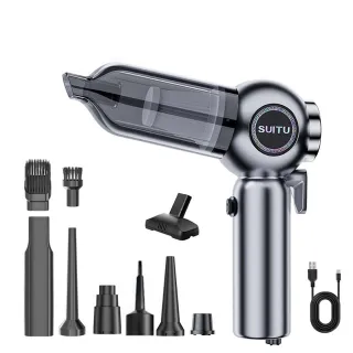 【SUiTU】無刷電機ST-6664吸塵器(USB充電 強勁吸力款 車用吸塵器 隨途品牌)