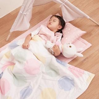 【Combi】Ag+PRO銀離子抗菌睡墊三件組(蠟筆點點-星星藍 / 蠟筆點點-星星粉)