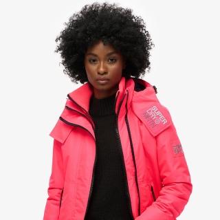 【Superdry】英版 女款 防風防潑水 長袖外套 Mtn Windbreaker(亮粉)