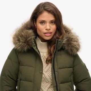 【Superdry】英版 女款 保暖外套 Everest Bomber(軍綠)