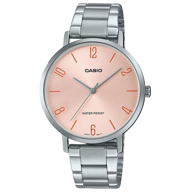 【CASIO 卡西歐】氣質文青鋼帶女錶(LTP-VT01D-4B2)