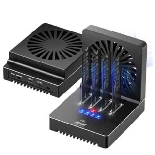 【伽利略】USB4 40Gbps NVMe 4槽硬碟拷貝機(M2U44CF)