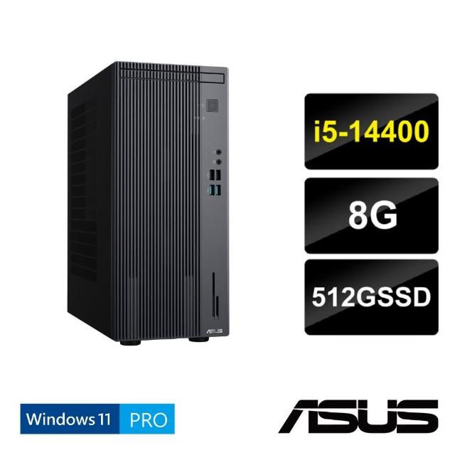 【ASUS 華碩】i5十核心商用電腦(i5-14400/8G/512G SSD/W11Pro/H-S500MER-514400002X)