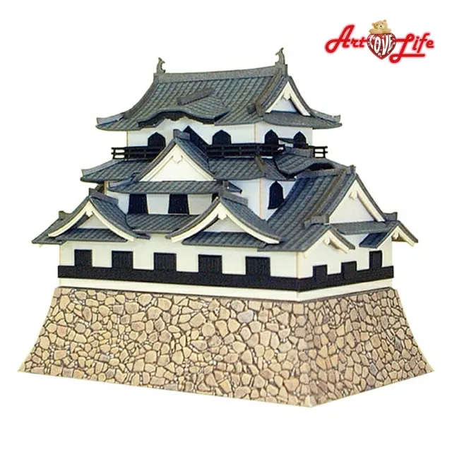 【ArtLife 藝術生活】MK04-04 國寶 彥根城 名城系列 S:1/300(日本 sankei 微縮藝術精品 紙模 DIY 交換禮物)