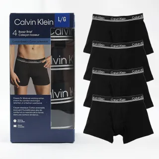 【Calvin Klein 凱文克萊】4件組短版四角男內褲 CK內褲內衣(多款可選)