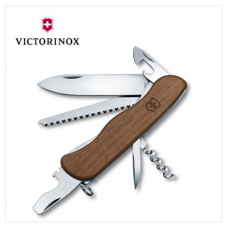 【VICTORINOX 瑞士維氏】Forester Wood 瑞士刀/胡桃木/10用/111mm(0.8361.63)