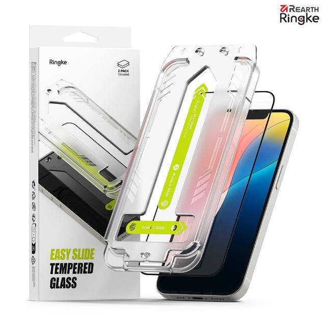 【Ringke】iPhone 16e/14/13/13pro Tempered Glass 鋼化玻璃螢幕保護貼 附安裝工具(Rearth 附安裝工具)