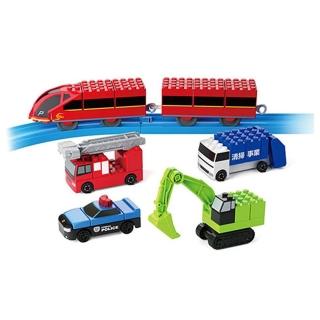 【TOMICA】多美積木 TOMICA&PLARAIL 入門組