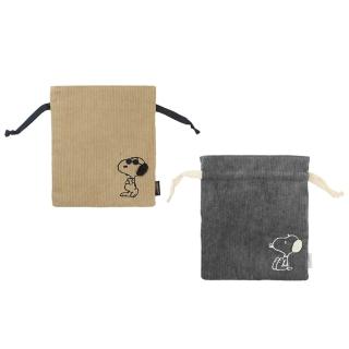 【Kamio】SNOOPY 史努比 燈芯絨抽繩束口袋 收納袋