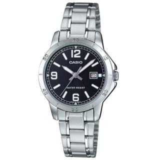 【CASIO 卡西歐】氣質指標石英錶(LTP-V004D-1B2)