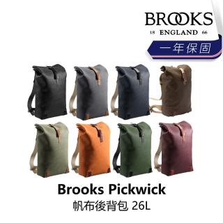 【BROOKS】Pickwick 帆布後背包 26L 黑色/灰色/深藍/鼠尾草綠/鵝黃色/森林綠/褐色/青苔棕(B2BK-XXX-XXPWCN)