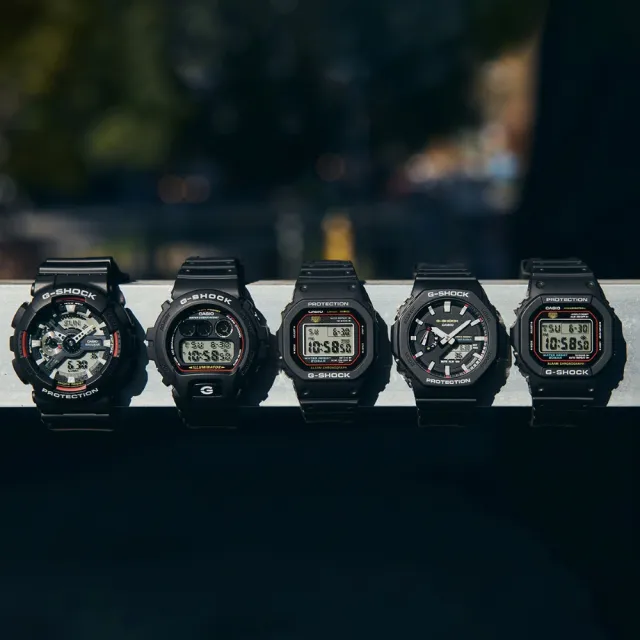 【CASIO 卡西歐】G-SHOCK 強悍耐衝擊  八角形錶殼手錶 電子錶- _42.8mm(GA-2100RL-1A)