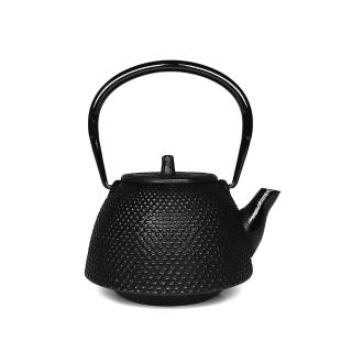 【福介商店】南部鐵器 日本鑄鐵茶壺 巖戶鑄工所 南部型霰 急須0.4L-黑(泡茶壺 沖泡壺 小茶壺 小鐵壺)