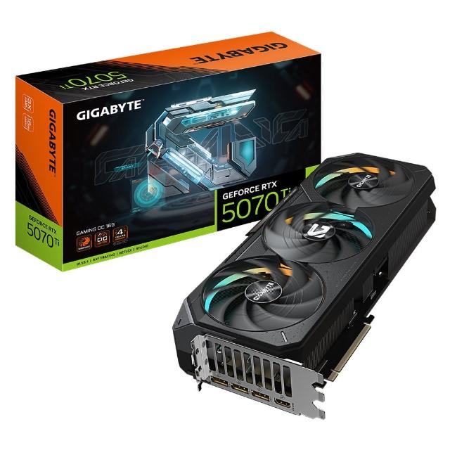 【GIGABYTE 技嘉】GeForce RTX 5070 Ti GAMING OC 16G(GV-N507TGAMING OC-16GD顯示卡)