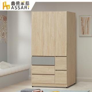 【ASSARI】唯芯4尺收納衣櫃(寬120x深56x高200cm)