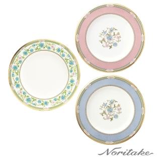【NORITAKE】優雅風範花卉系列-沙拉雙圓盤21.5CM(新品上市 精美禮盒)