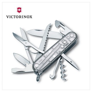 【VICTORINOX 瑞士維氏】Huntsman 瑞士刀/透明/15用/91mm(1.3713.T7)