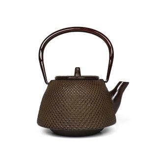 【福介商店】南部鐵器 日本鑄鐵茶壺 巖戶鑄工所 南部型霰 急須0.4L-茶(泡茶壺 沖泡壺 小茶壺 小鐵壺)