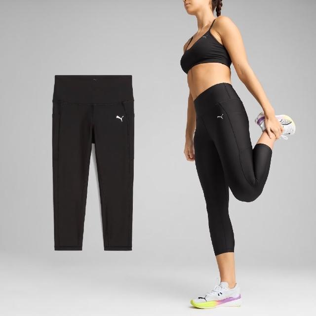 【PUMA】緊身褲 Running Velocity 7 女款 黑 七分 吸濕 排汗 慢跑 運動 瑜珈 健身(526594-01)