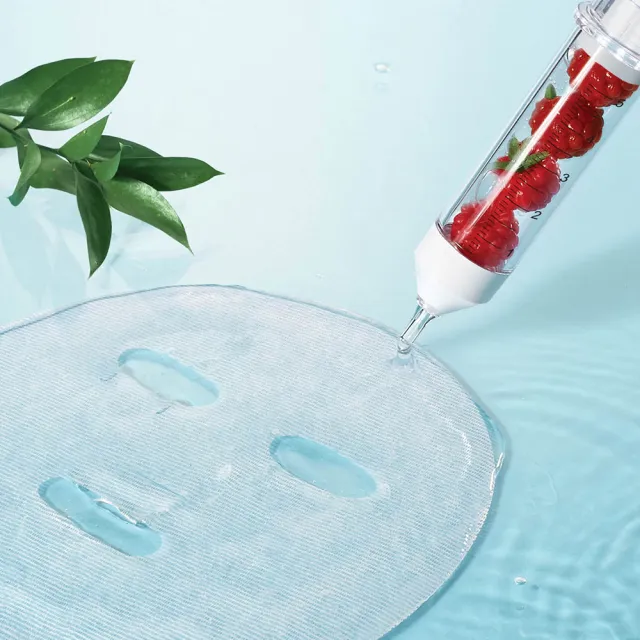 【FRUDIA】鮮榨果汁肌 機能保濕面膜20mlx5入包套組+保養面霜10g隨機(1組完整體鮮果保濕面膜)