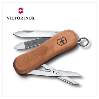 【VICTORINOX 瑞士維氏】Executive 81 Wood 瑞士刀/胡桃木/5用/65mm(0.6421.63)