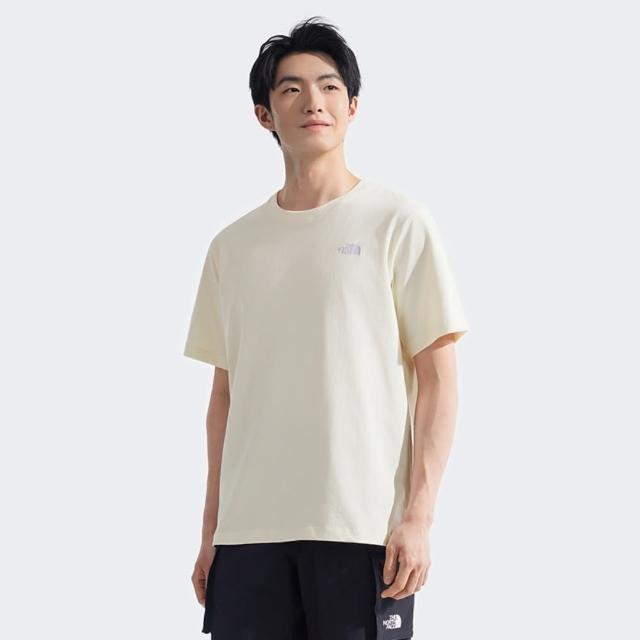 【The North Face】短袖上衣 男 女 中性 U RLX VDAY SS TEE GRAPHIC 米白 NF0A8D7UQLI