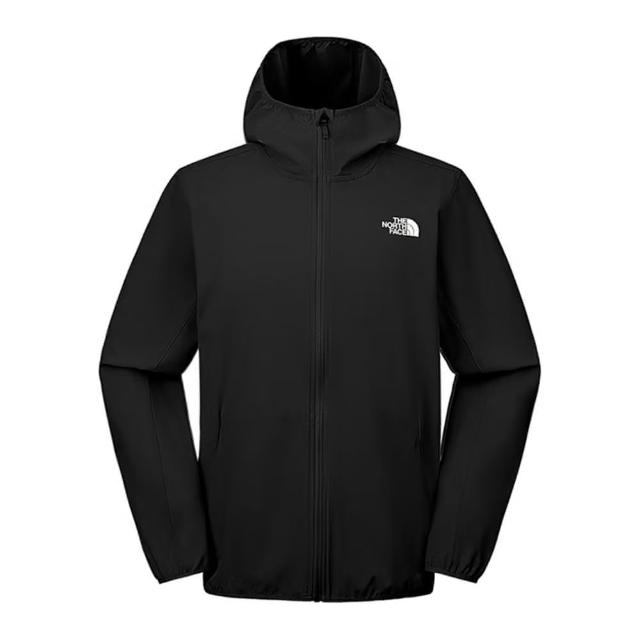 【The North Face】北臉 外套 男款 運動連帽外套 防曬 防風 防潑水 M ZEPHYR NOVELTY 黑 NF0A8BW8JK3