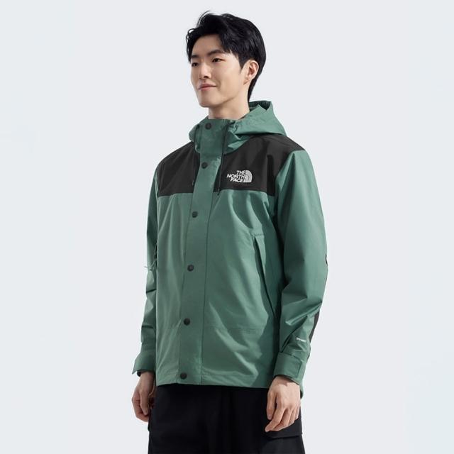 【The North Face】外套 男款 運動連帽外套 衝鋒衣 透氣 防潑水 M REIGN ON JACKET 綠 NF0A8DGCLFW