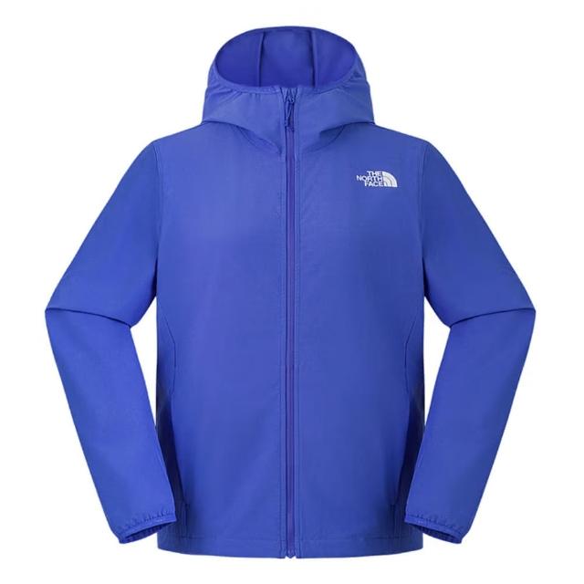 【The North Face】北臉 外套 女款 運動連帽外套 防曬 防風 防潑水 W ZEPHYR NOVELTY 藍紫 NF0A8BW96IF