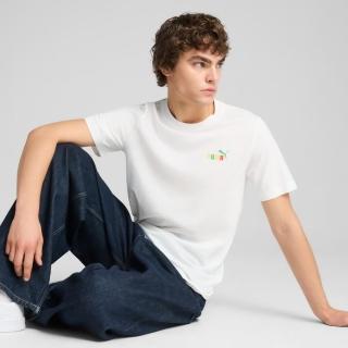 【PUMA】短袖上衣 男 歐規 PUMA BACK 白 68483202