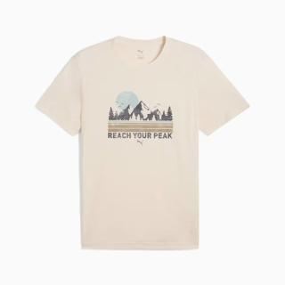 【PUMA】短袖上衣 男 訓練 慢跑 歐規 OUTDOOR 米白 52659887