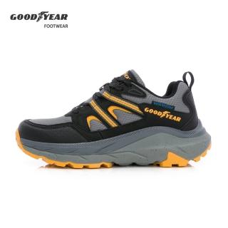 【GOODYEAR 固特異】無限領域-寬楦緩震運動鞋/男鞋 防撥水 耐磨 緩震 灰色(GAMR53808)