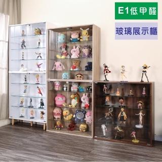 【BuyJM】加寬80公分 MIT低甲醛實木腳四層收納展示櫃(櫃子 模型櫃 公仔櫃 書櫃 玻璃櫃 收納櫃 置物櫃GK)
