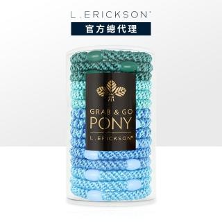 【L. ERICKSON 官方旗艦】粗版 彈力髮圈 15入 〈海藍寶石）