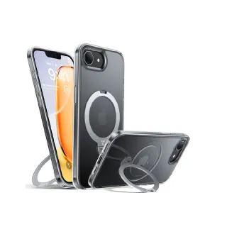 【TORRAS 圖拉斯】Ostand Spin iPhone 16E MagSafe支點旋轉磁吸支架防摔手機殼