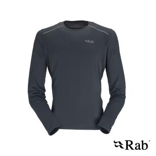 【RAB】Force LS Tee 長袖透氣排汗衣 男款 鯨魚灰 #QBL07