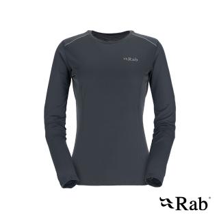 【RAB】Force LS Tee Wmns 長袖透氣排汗衣 女款 鯨魚灰 #QBL08
