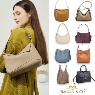 【BAGGLY&CO】真皮 歐美時尚頂級頭層牛皮TOGO牛皮側揹包肩揹包 斜揹包手提包後揹包