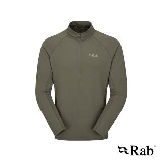 【RAB】Sonic LS Zip 長袖透氣拉鍊排汗衣 男款 淺卡其 #QBL03