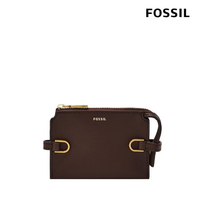 【FOSSIL 官方旗艦館】Kier 仙人掌純素皮革卡夾零錢包-義式咖啡色 SL6557206