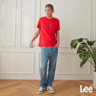 【Lee 官方旗艦】男裝 牛仔褲 / 涼感 753 中腰舒適直筒 淺藍洗水(LB517034985)