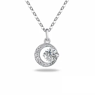 【蘇菲亞珠寶】20分 18K金 星月 鑽石項鍊