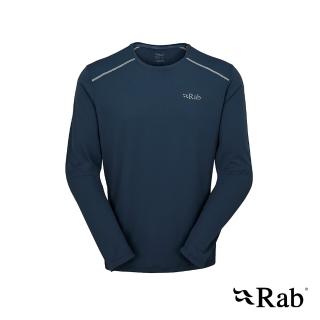 【RAB】Force LS Tee 長袖透氣排汗衣 男款 暴風藍 #QBL07