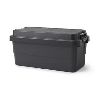 【MUJI 無印良品】耐壓收納箱/特大/黑 約寬78×深39×高37cm