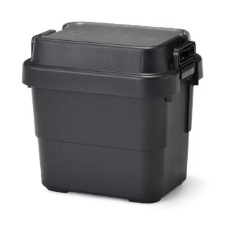 【MUJI 無印良品】耐壓收納箱/迷你/黑 約寬39.5×深29.5×高37cm