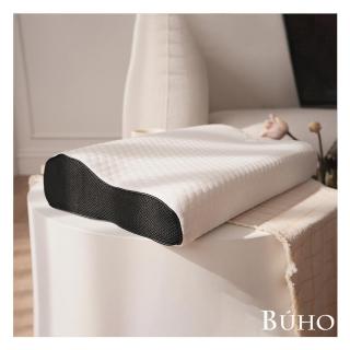 【BUHO 布歐】針織緹花人體工學波浪記憶枕-經典款(1入)
